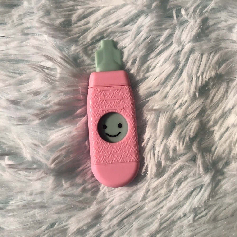 Baby Alive Replacement Toy Play Thermometer Pink Plastic Happy Sad Face 4 1/4"